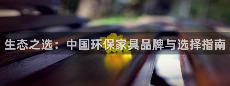 杏耀平台代理登录网址是多少：生态之选：中国环保家具品牌与选择