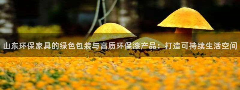 杏耀注册主管：山东环保家具的绿色包装与高质环保漆产品：打造可