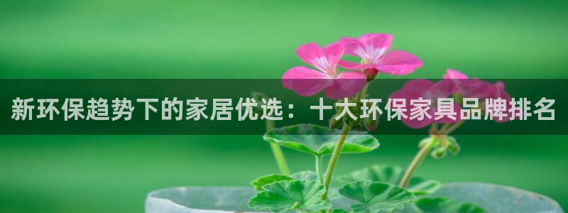 杏耀平台注册问一问：新环保趋势下的家居优选：十大环保家具品牌